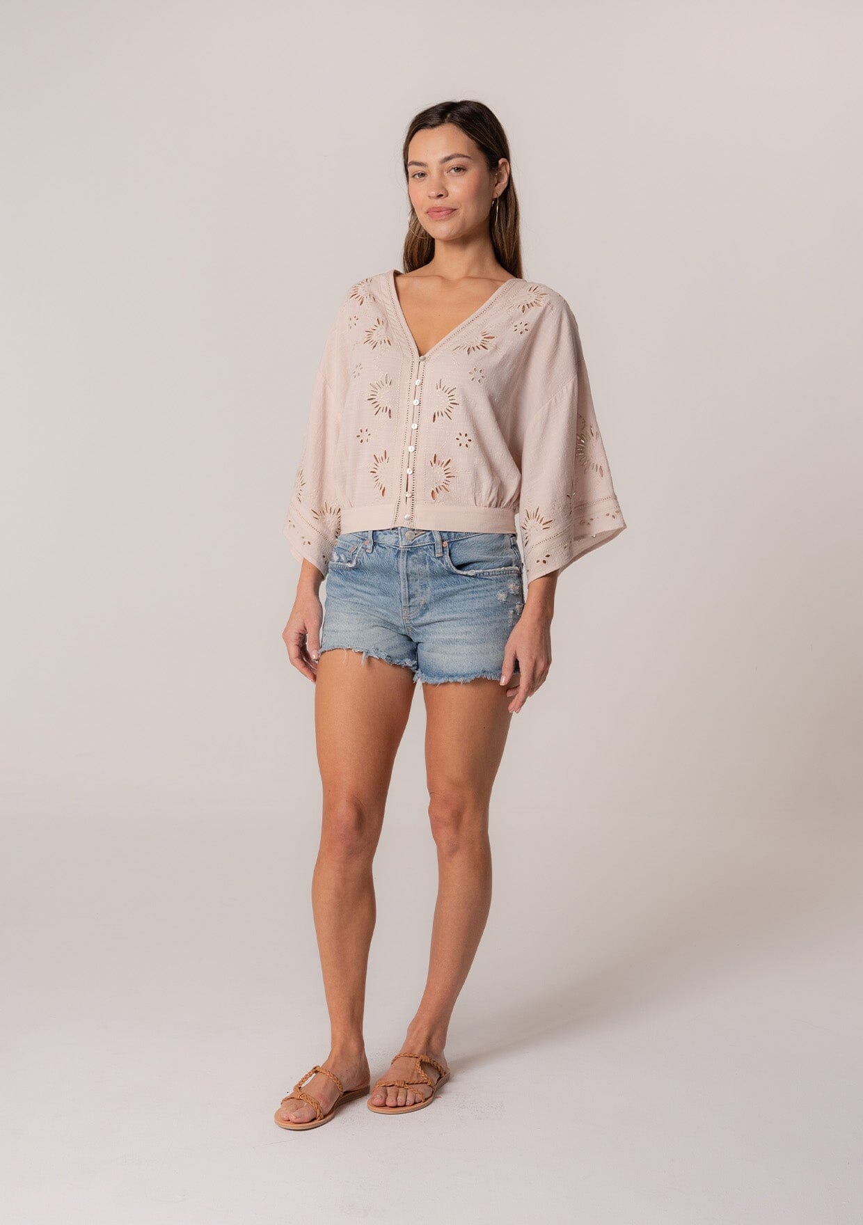 Elijah Eyelet Top