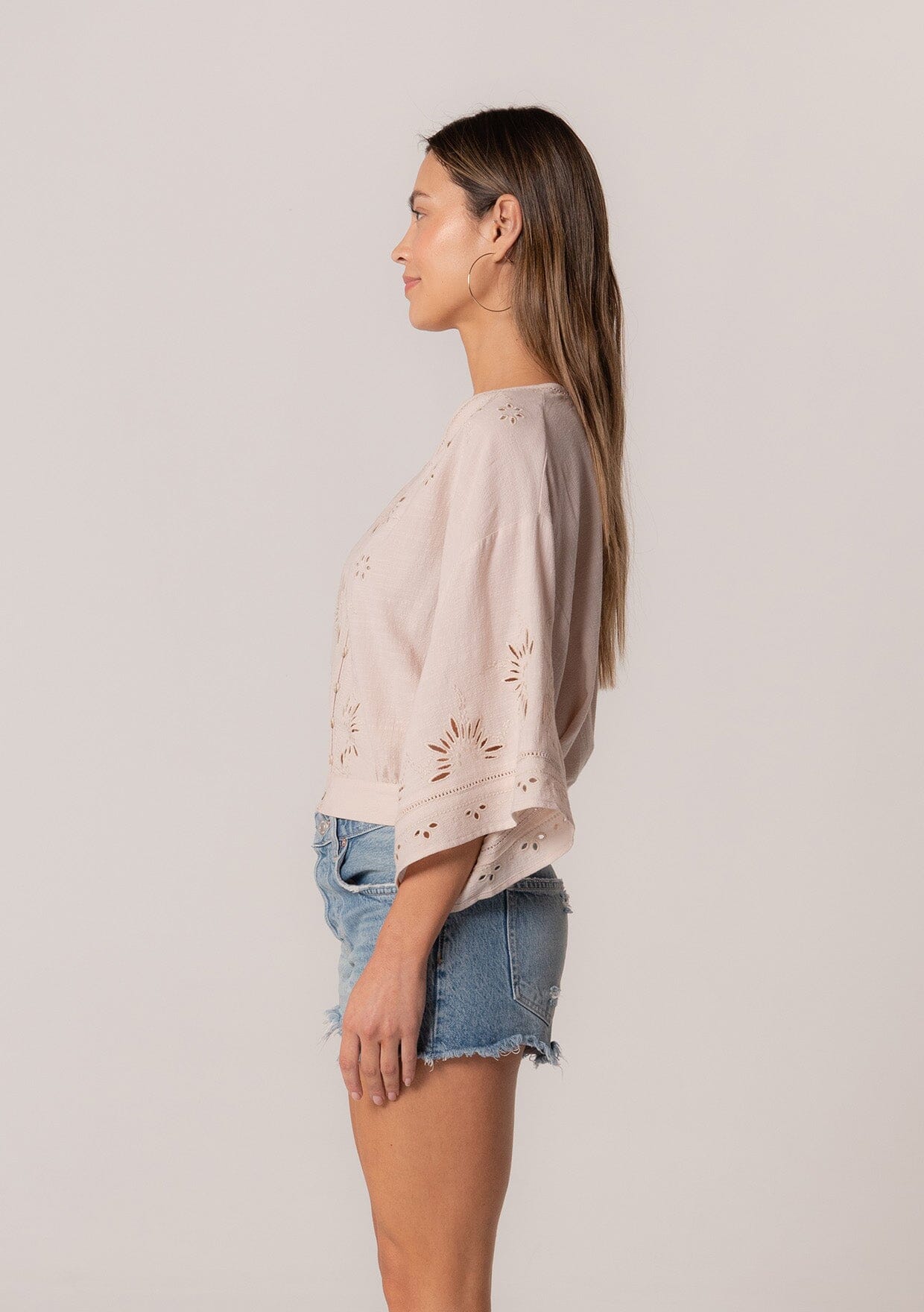 Elijah Eyelet Top