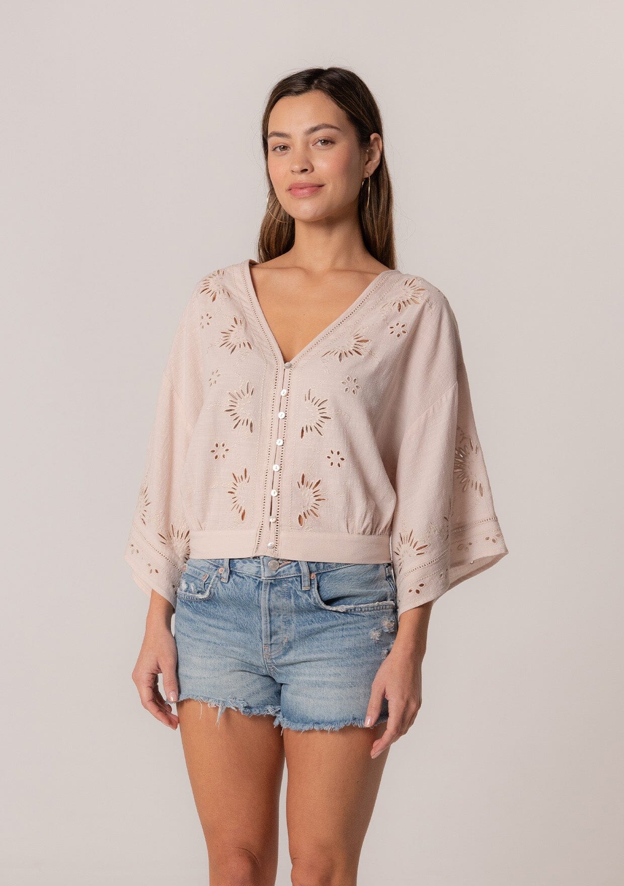 Elijah Eyelet Top
