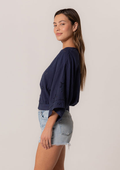 Elijah Eyelet Top
