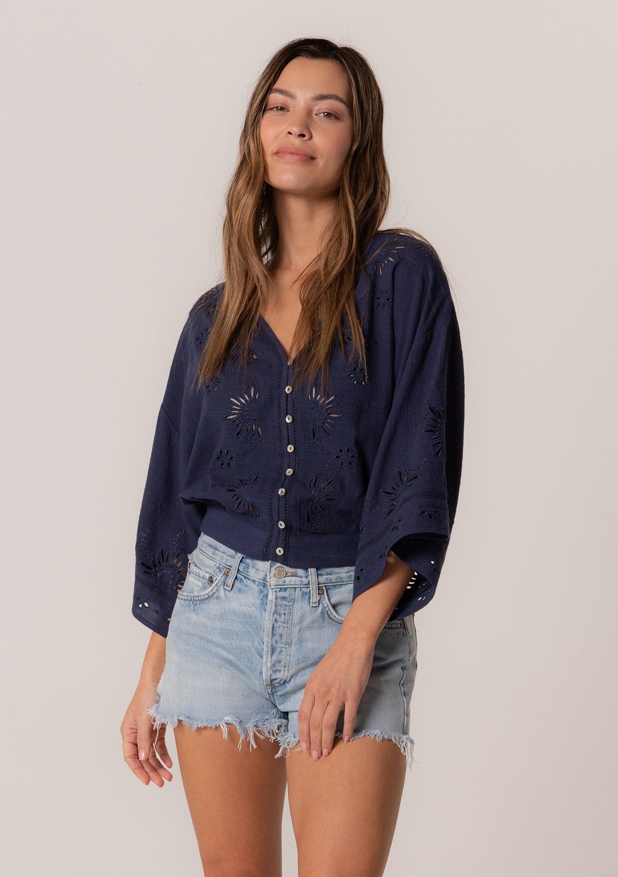 Elijah Eyelet Top
