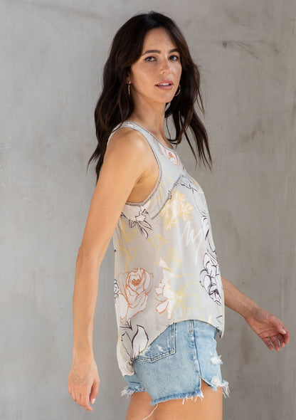 Secret Garden Floral Tank Top
