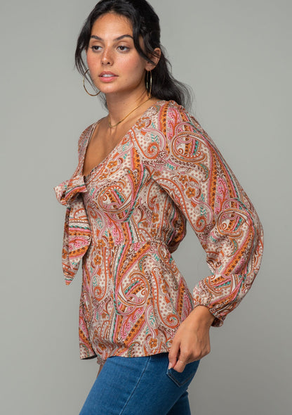 Ivy Tie Front Top