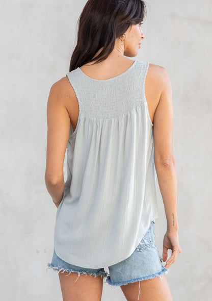 Isla Smocked Tank Top