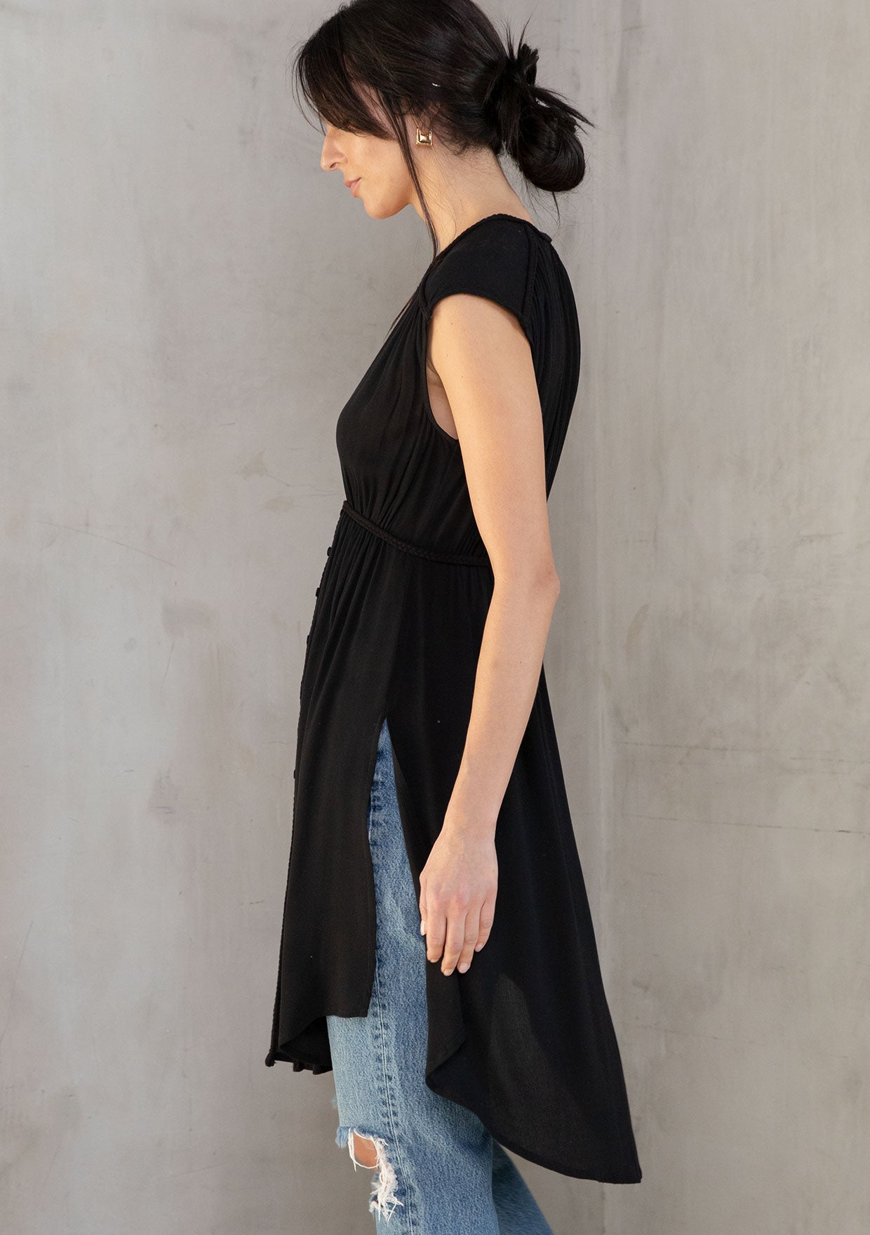 Cassia Braided Tunic Top