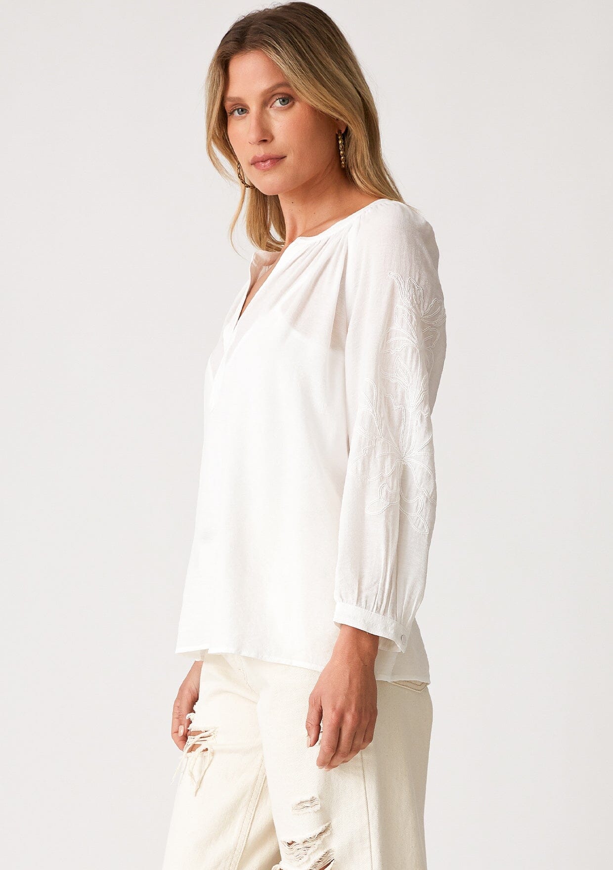 Tobi Embroidered Blouse