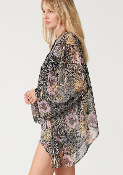 Sonoma Patchwork Print Blouse
