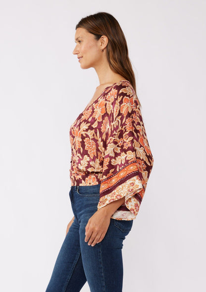 Amber Fields Kimono Sleeve Blouse