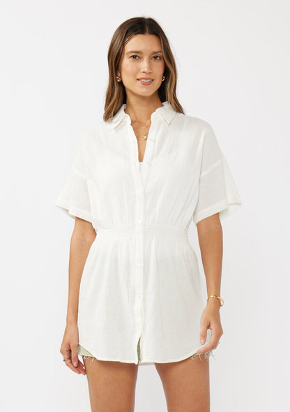 Palladia Smocked Tunic Top