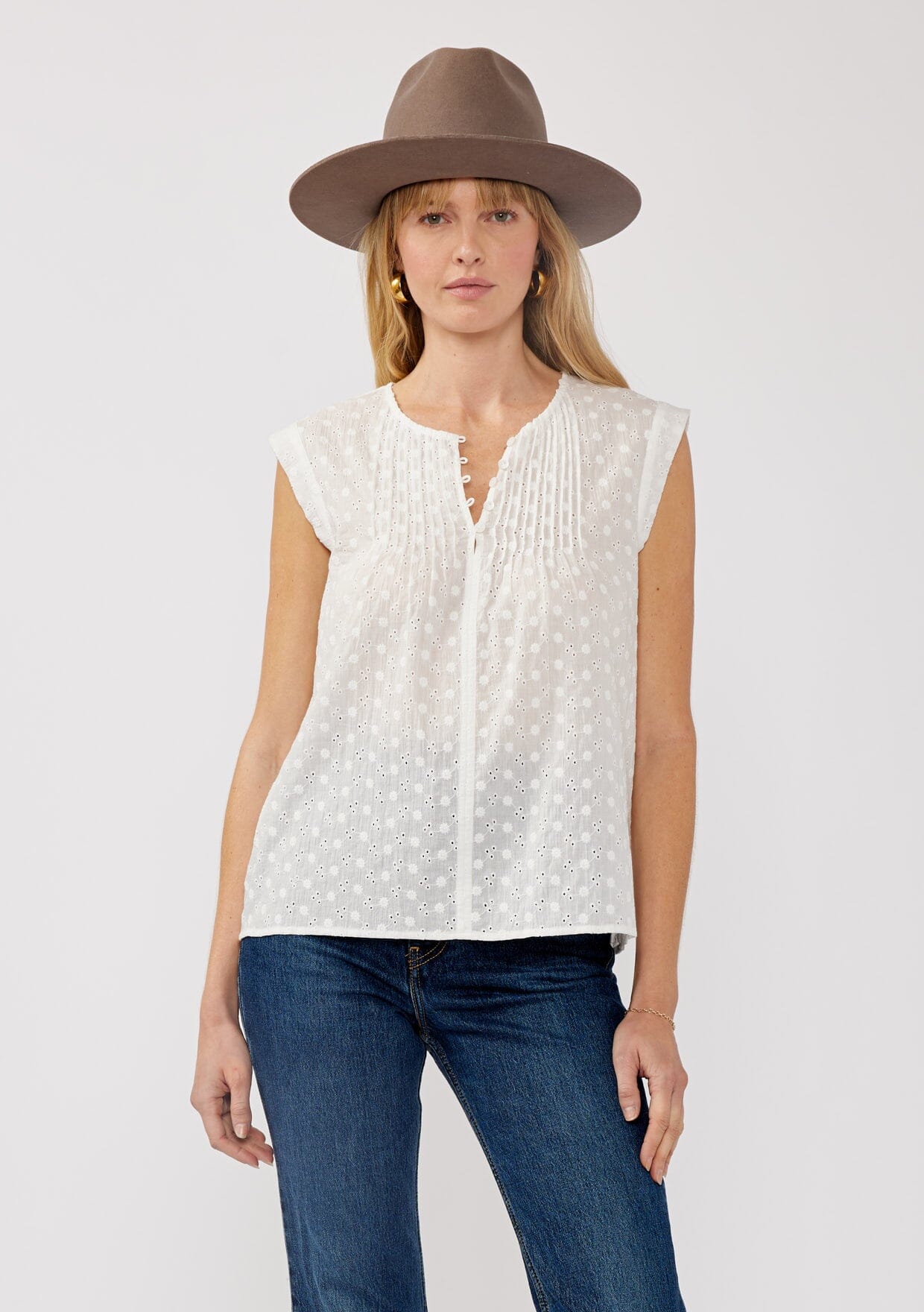 Jess Embroidered Tank Top