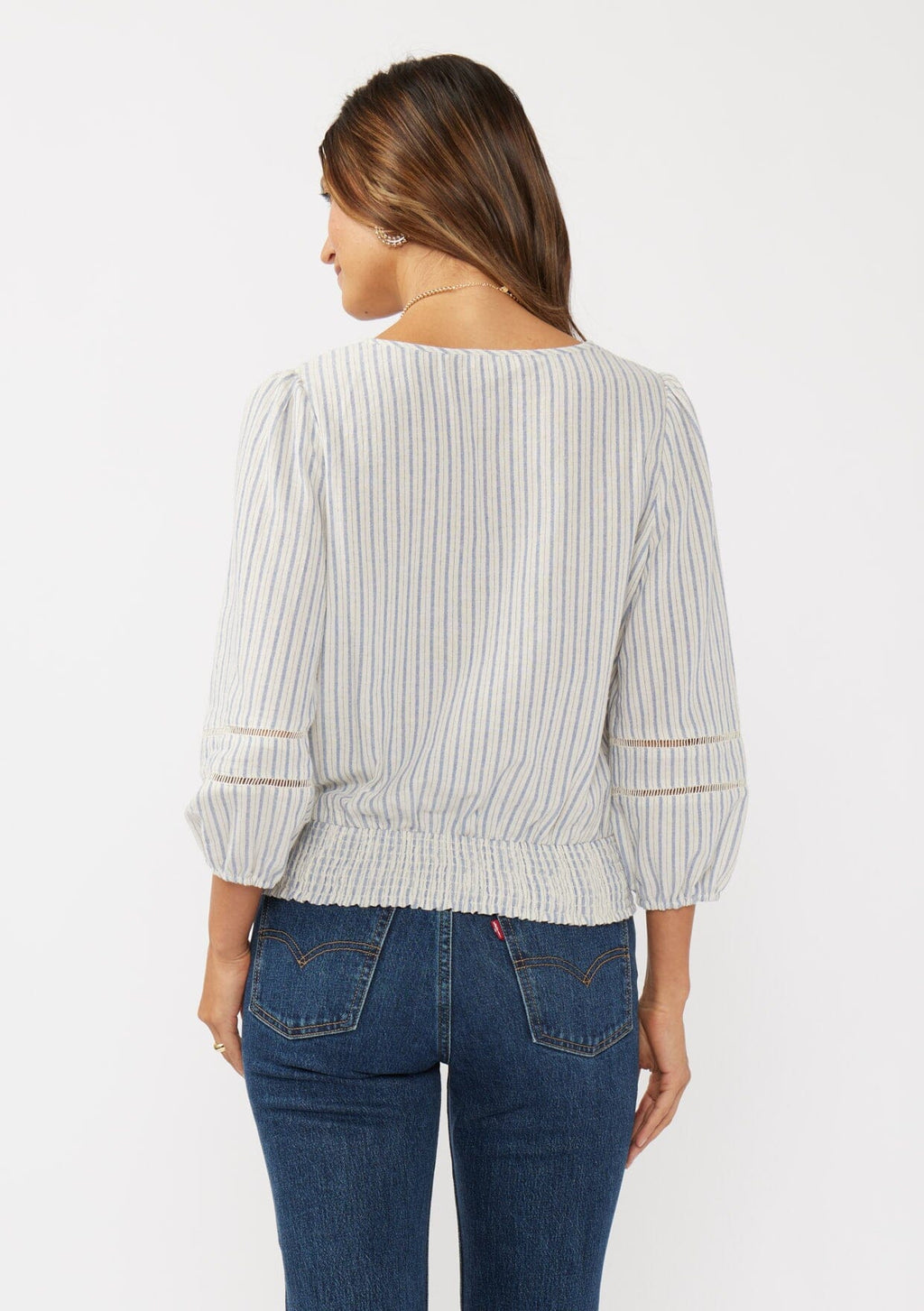 Brisa Floral Striped Blouse