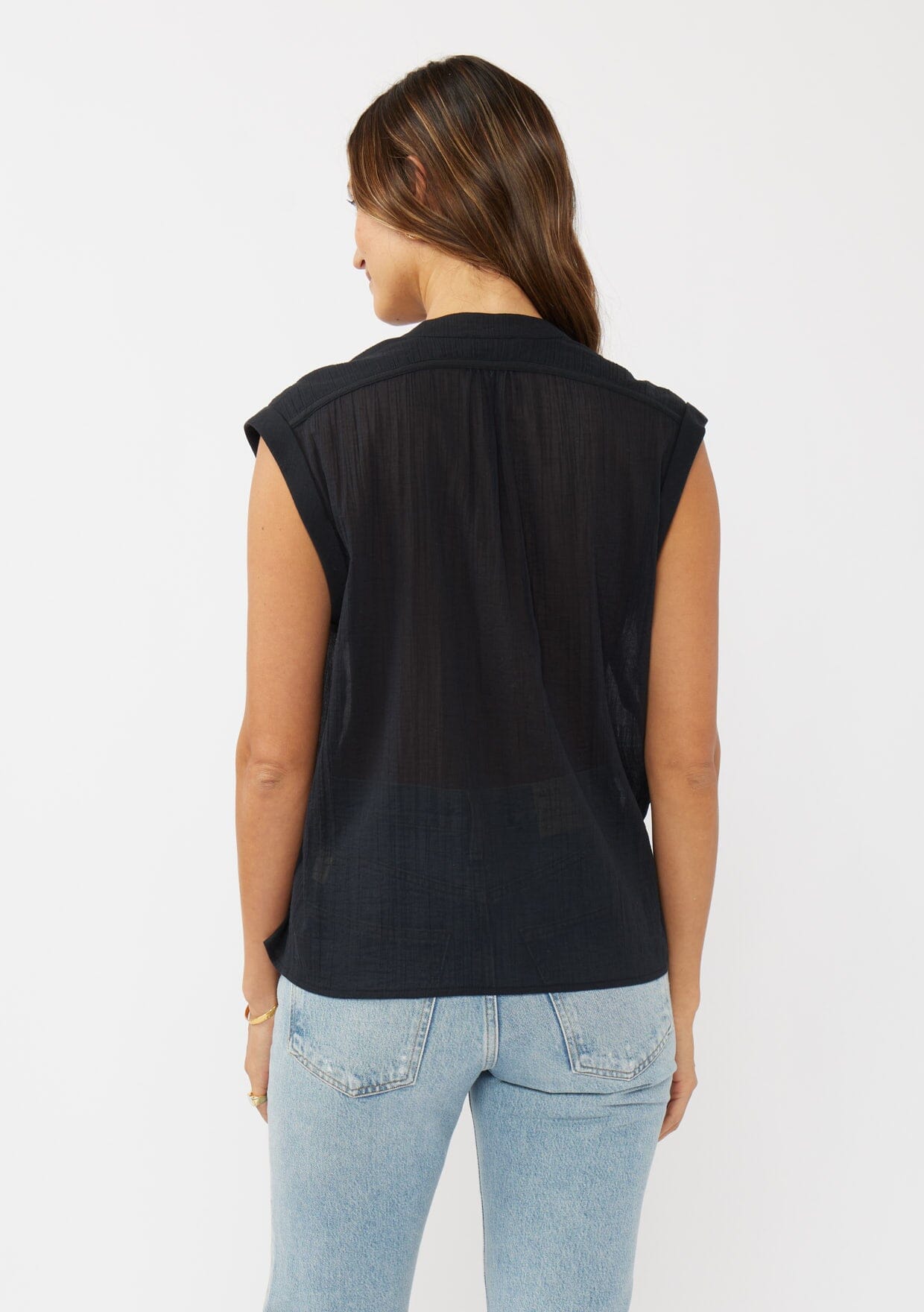 Nina Button Front Top