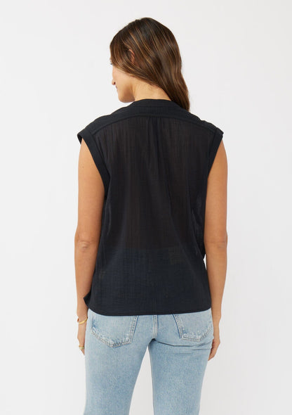 Nina Button Front Top