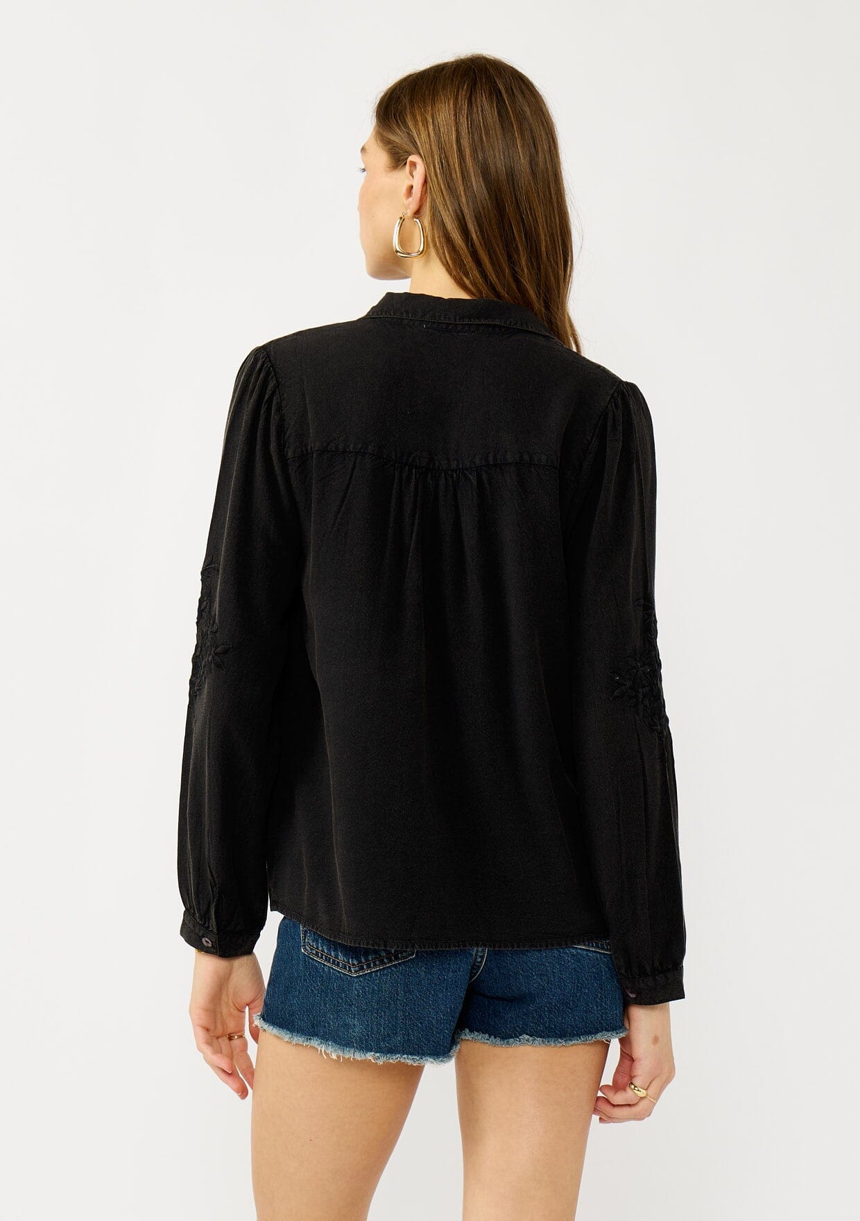 Wisteria Embroidered Shirt