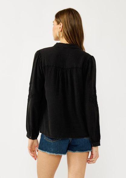 Wisteria Embroidered Shirt