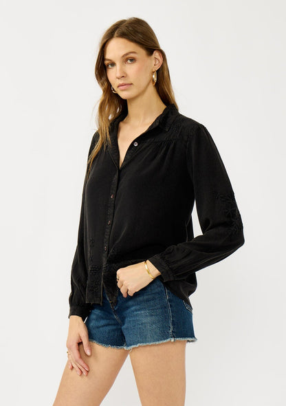 Wisteria Embroidered Shirt