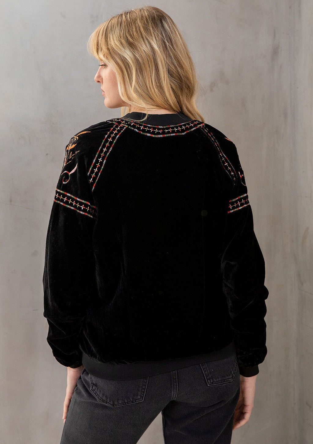 Jedda Velvet Bomber Jacket