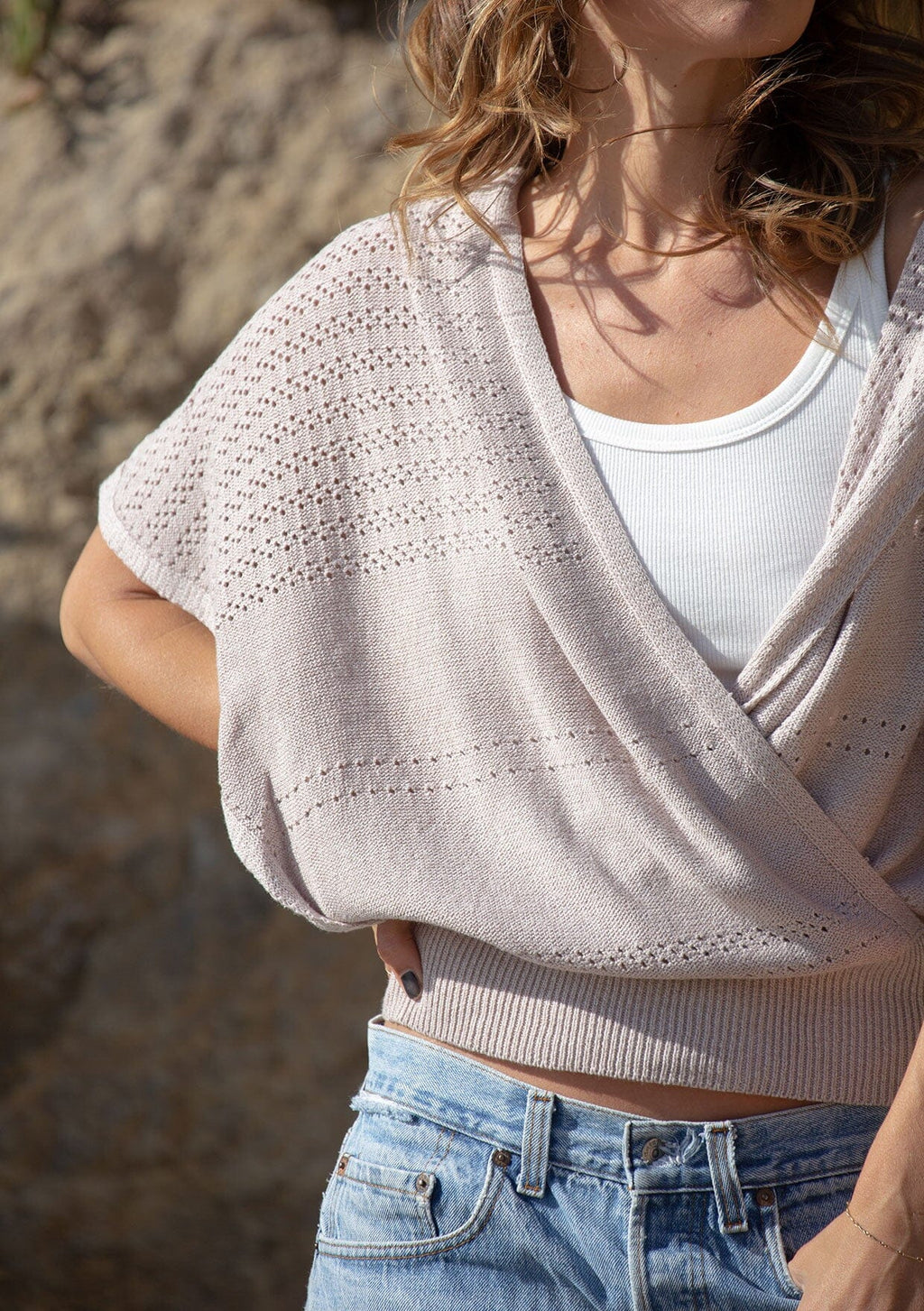 Carol Pointelle Hoodie