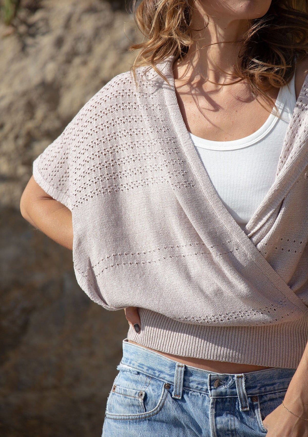 Carol Pointelle Hoodie