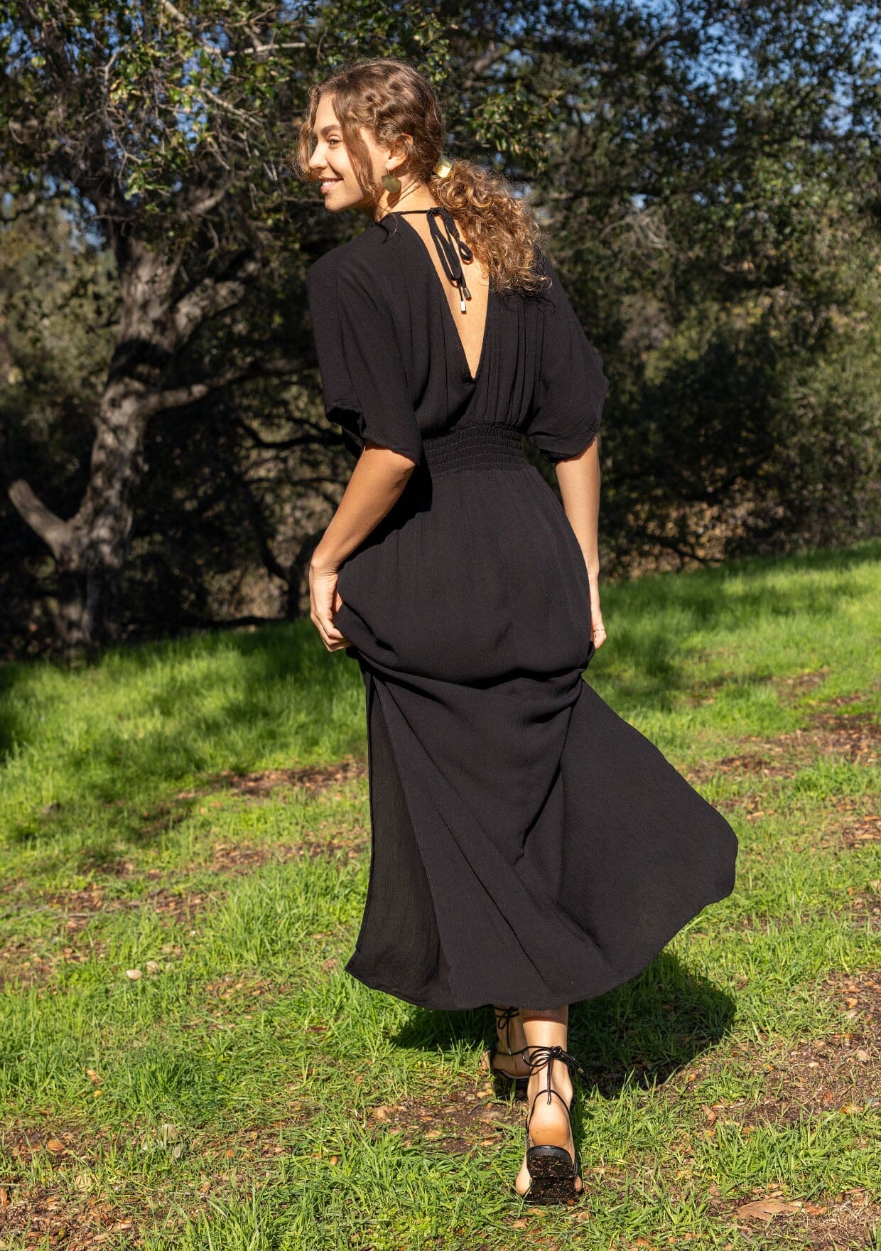 Starchild Kimono Sleeve Maxi Dress