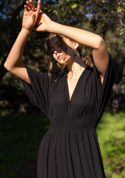 Starchild Kimono Sleeve Maxi Dress