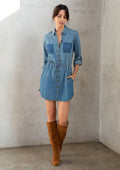 Lorrie Cotton Shirt Dress