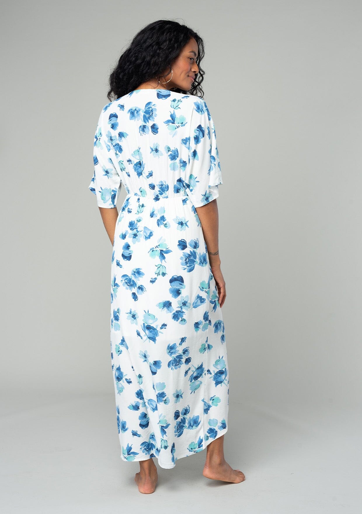 Cabana Knot Front Maxi Dress