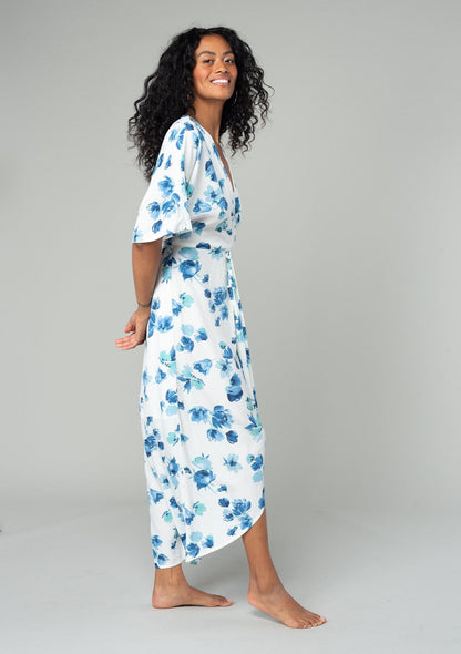 Cabana Knot Front Maxi Dress