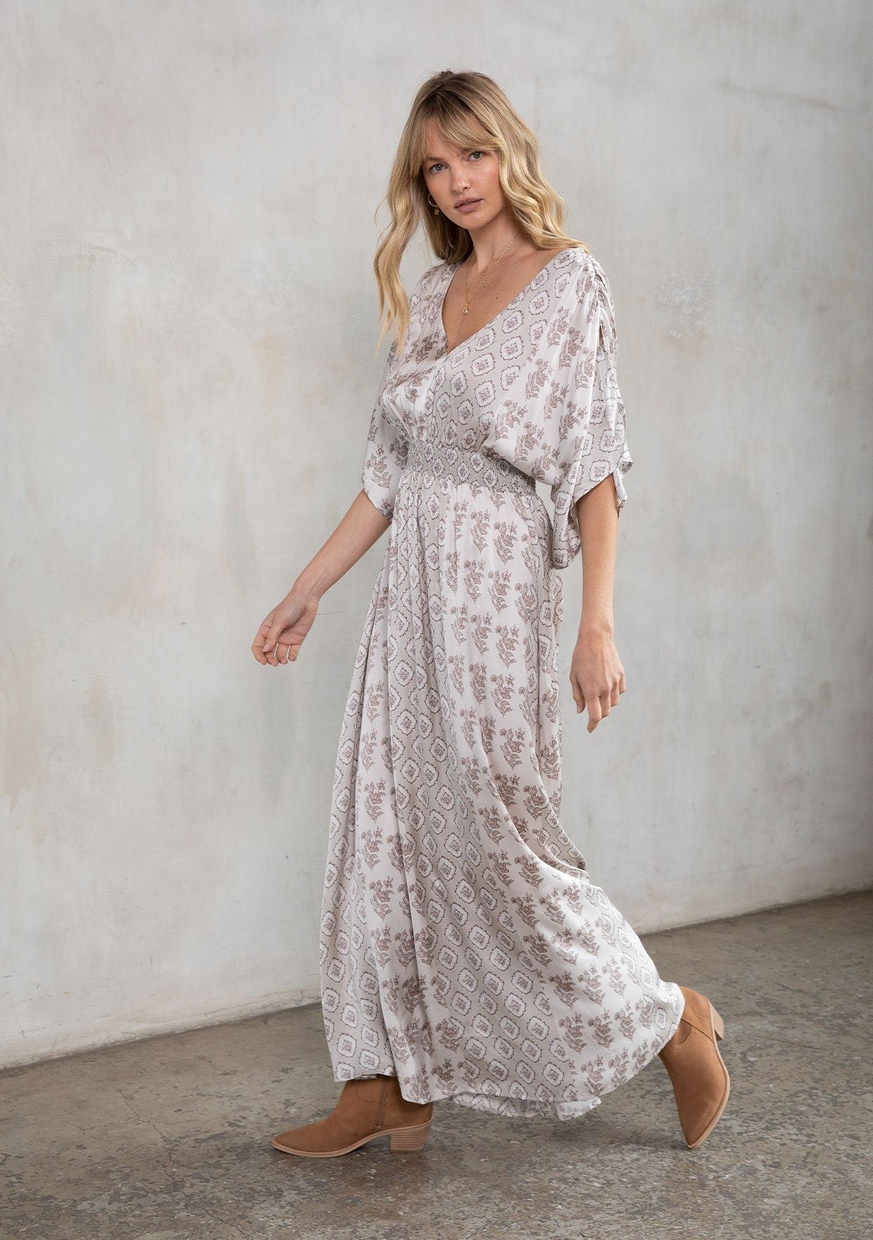 Serendipity Kimono Sleeve Maxi Dress