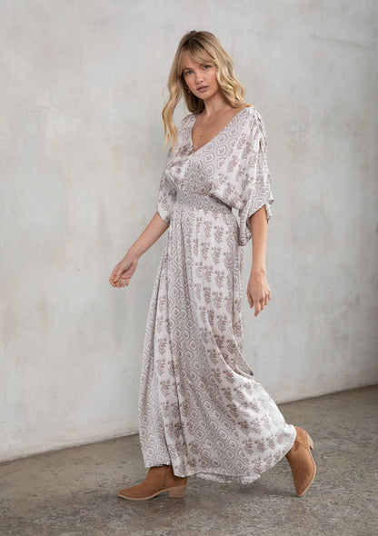 Serendipity Kimono Sleeve Maxi Dress