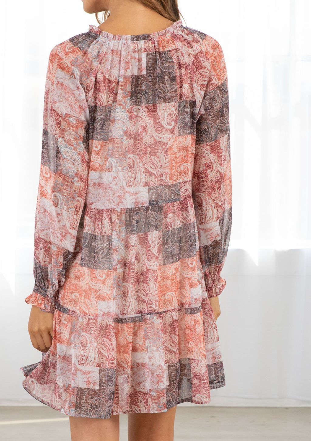 Phoenix Patchwork Mini Dress