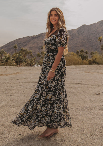 Leo Button Front Maxi Dress