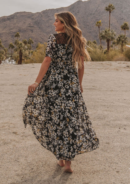 Leo Button Front Maxi Dress
