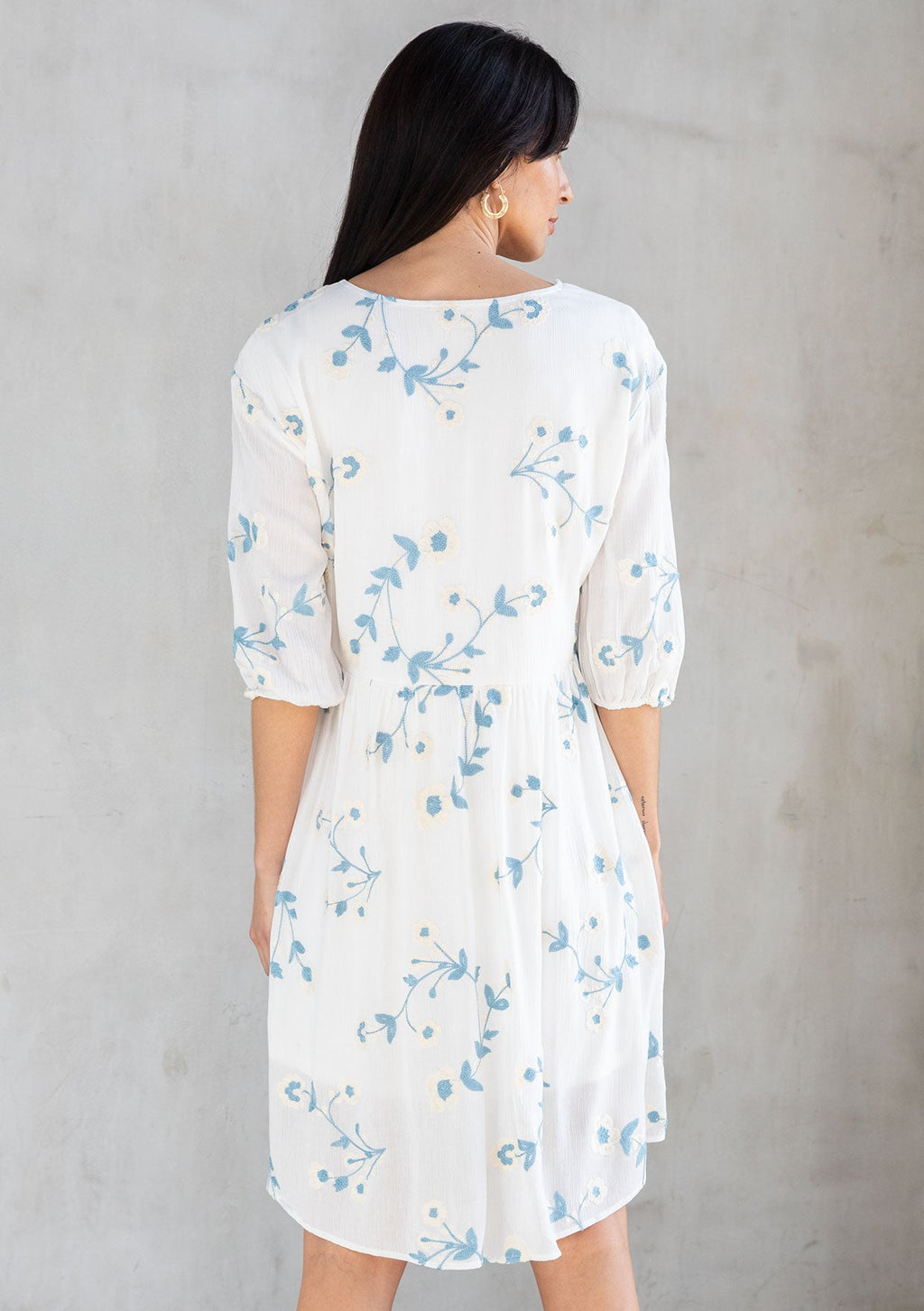Nantucket Embroidered Mini Dress