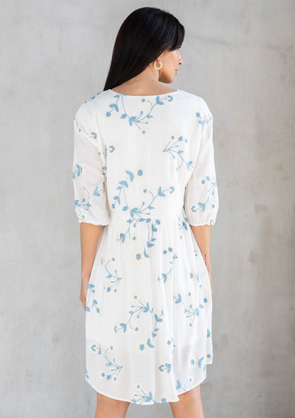 Nantucket Embroidered Mini Dress