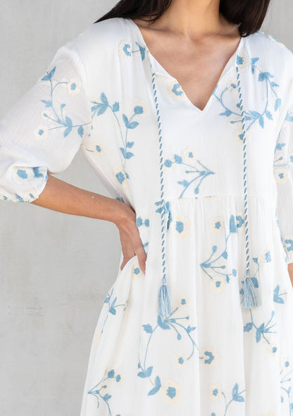 Nantucket Embroidered Mini Dress