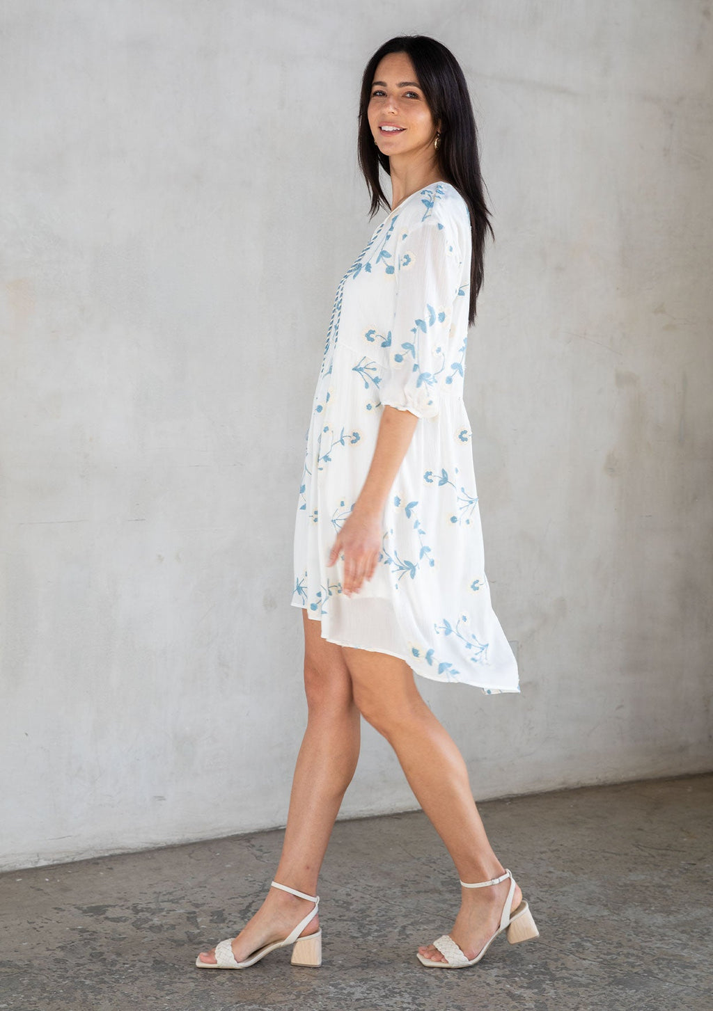 Nantucket Embroidered Mini Dress