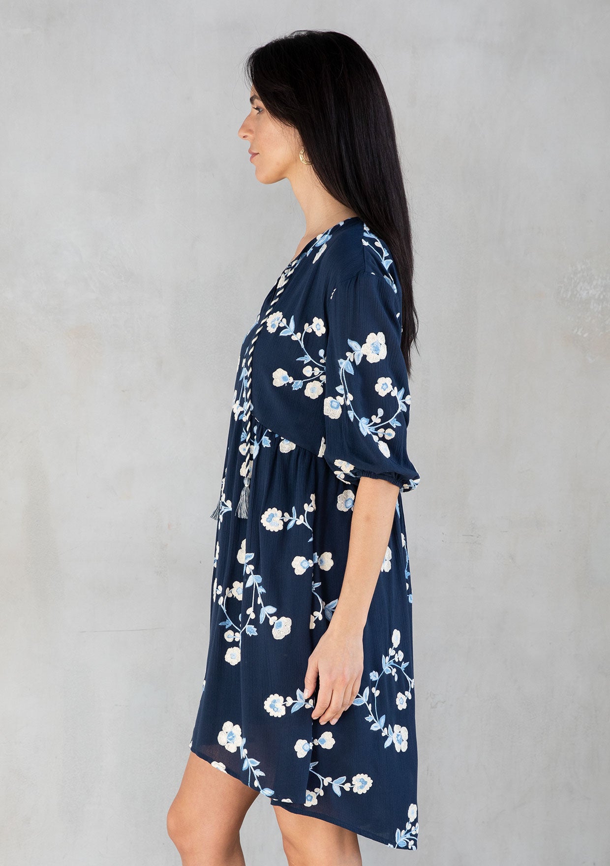 Nantucket Embroidered Mini Dress