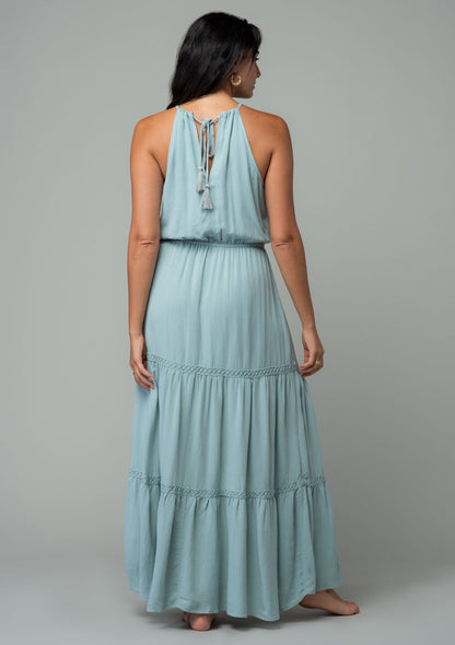 By My Side Embroidered Halter Dress