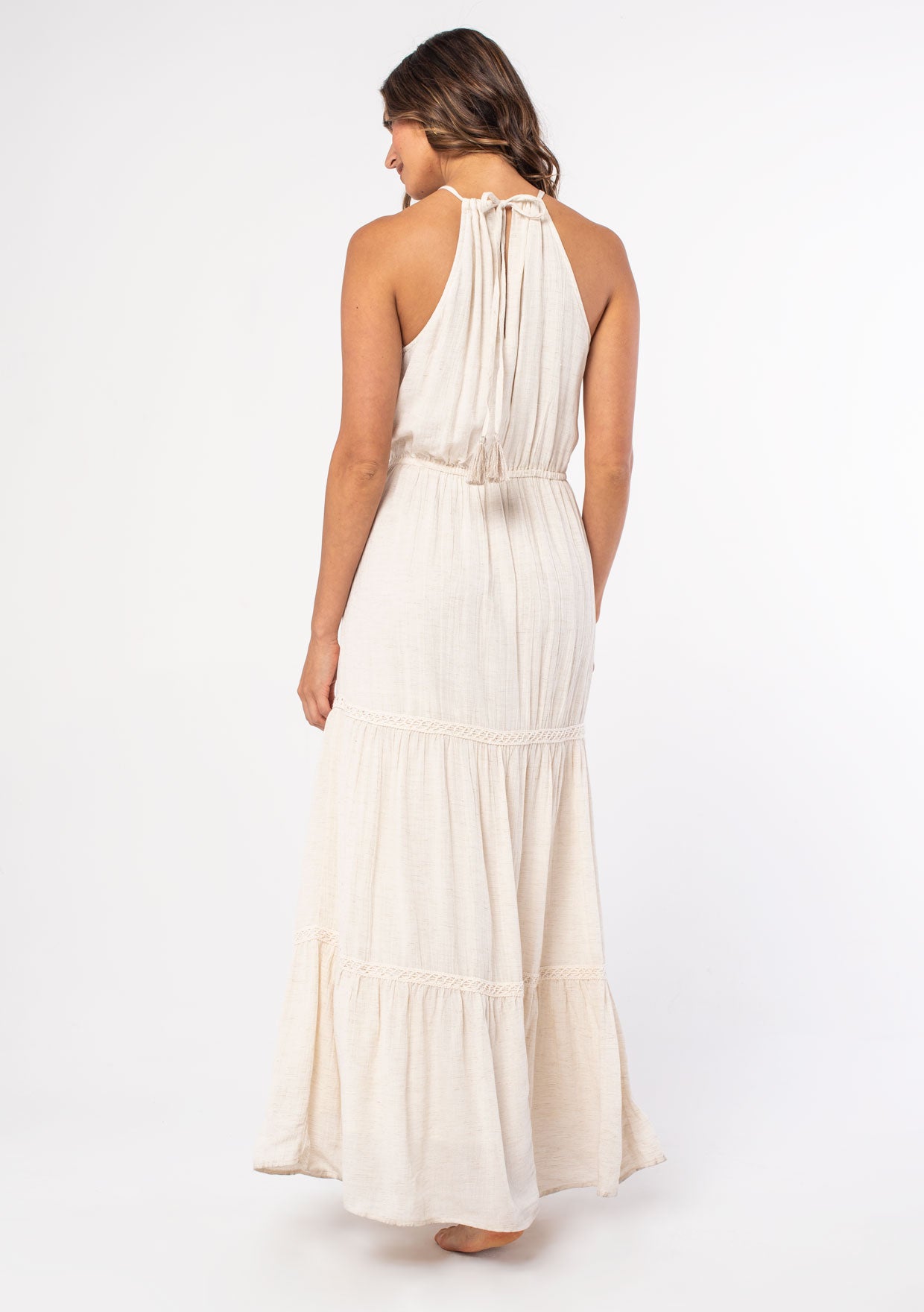 By My Side Embroidered Halter Dress
