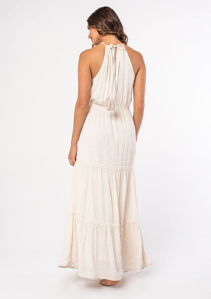 By My Side Embroidered Halter Dress