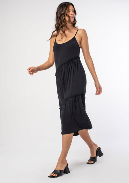 Allegra Asymmetric Midi Dress