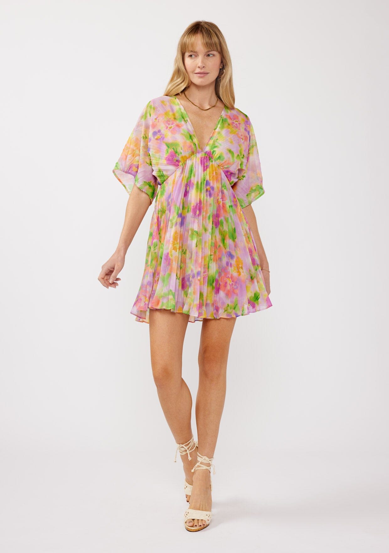 Mystic Bloom Mini Dress