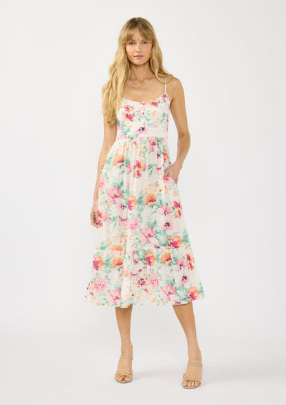 Belle Floral Midi Dress