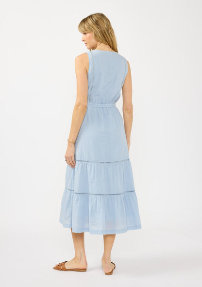 Yvette Embroidered Midi Dress