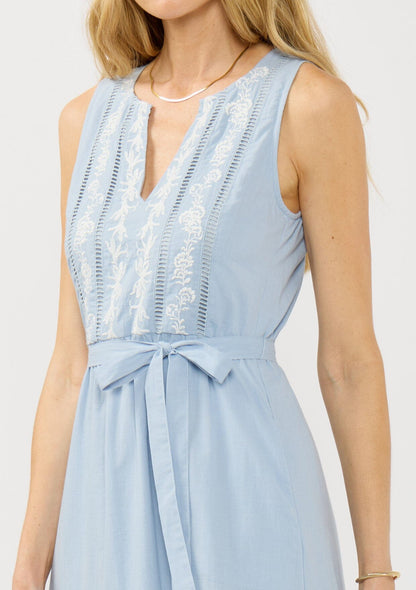 Yvette Embroidered Midi Dress