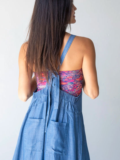 Dakota Tie Overall - Chambray