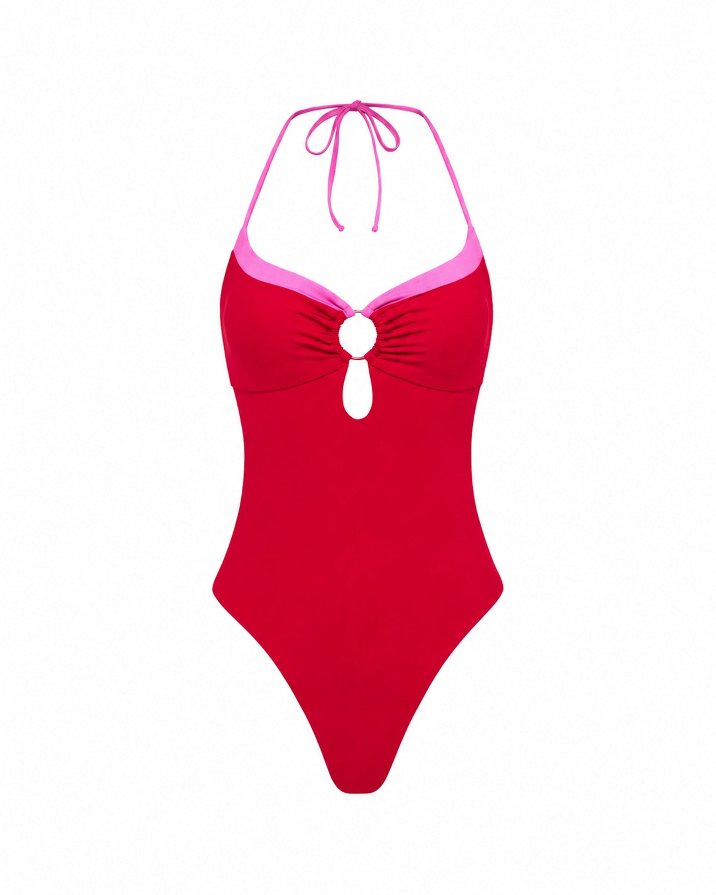 Juno One Piece Swimsuit - Lipstick Red Sweetheart