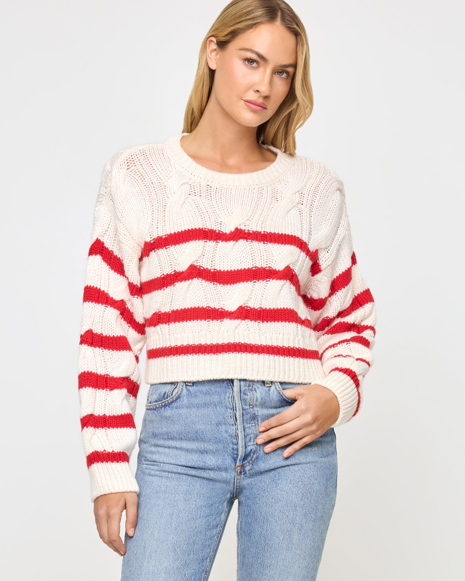 Kensley Pullover - Cream Flame