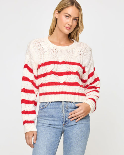 Kensley Pullover - Cream Flame